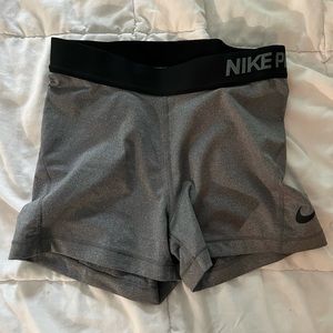 Grey Nike pro spandex